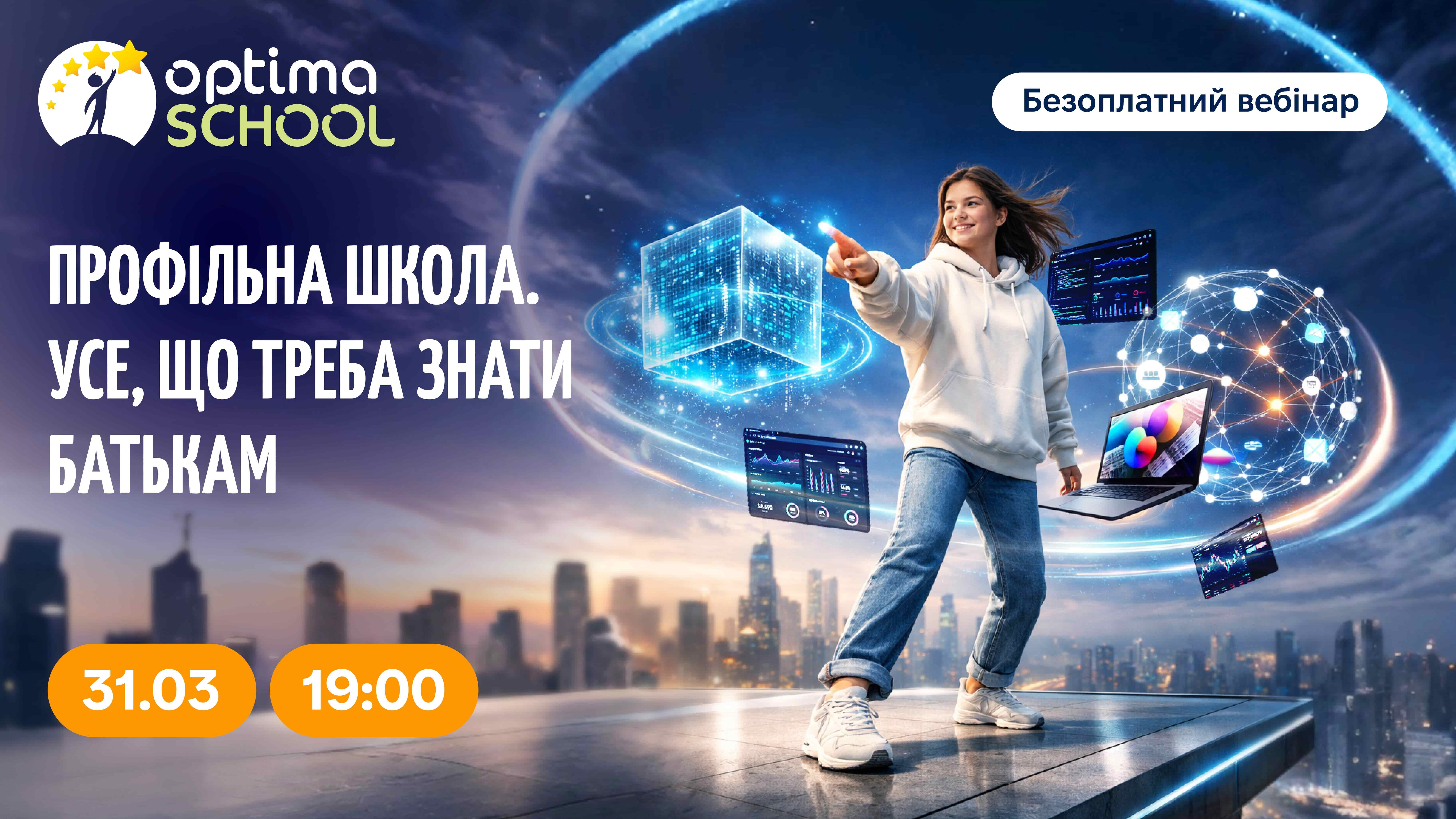 Вебінар 31.03.2026! Профільна школа. Усе, що треба знати батькам